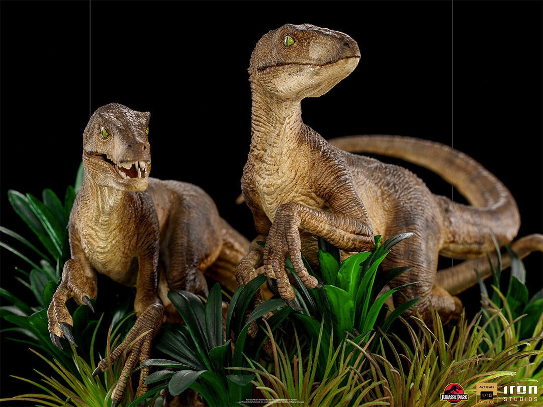 Just The Two Raptors Deluxe Art Scale 1/10 - Jurassic Park