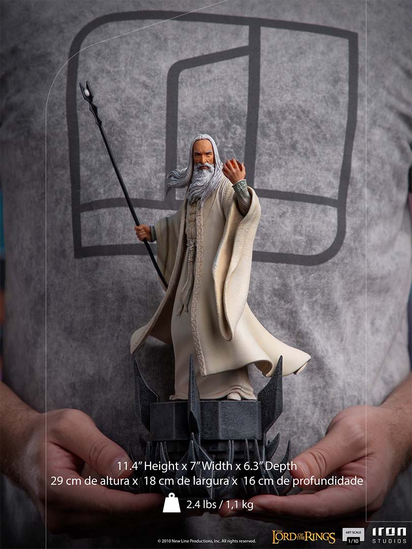 IRON STUDIOS - SARUMAN BDS - THE LORD OF THE RINGS - ART SCALE 1/10