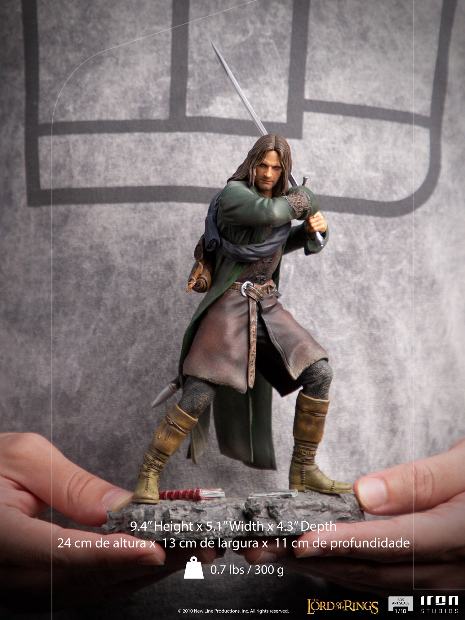 IRON STUDIOS - ARAGORN BDS - THE LORD OF THE RINGS - ART SCALE 1/10