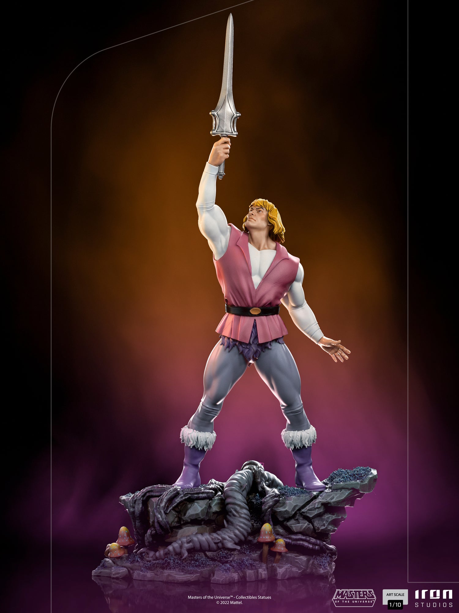 IRON STUDIOS - PRINCE ADAM - MASTERS OF THE UNIVERSE (MOTU) - ART SCALE 1/10