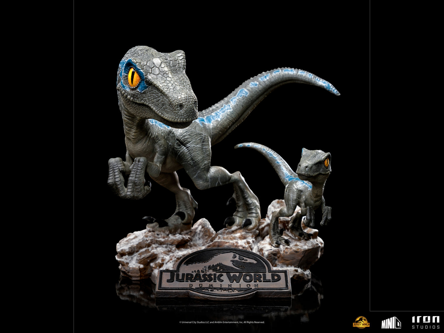 Blue and Beta - Jurassic World: Domination - MiniCo - Iron Studios