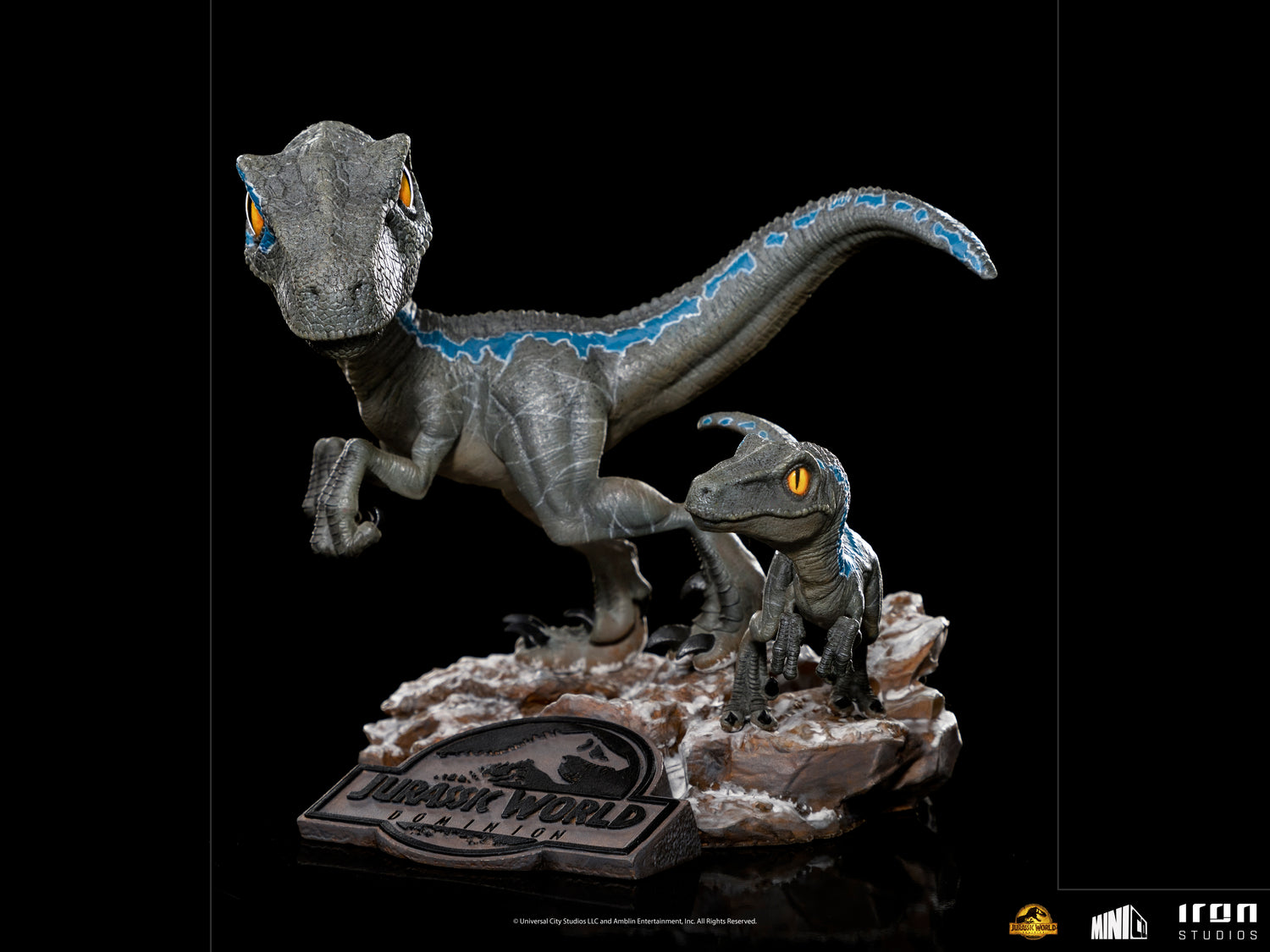 Blue and Beta - Jurassic World: Domination - MiniCo - Iron Studios