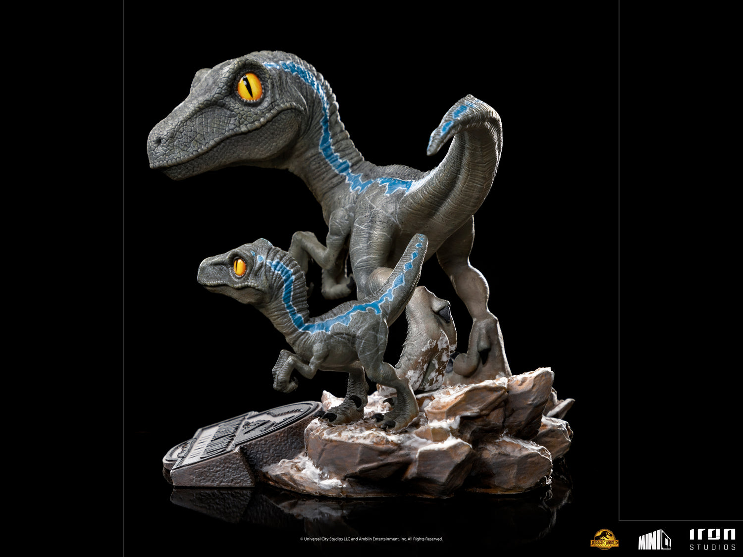 Blue and Beta - Jurassic World: Domination - MiniCo - Iron Studios