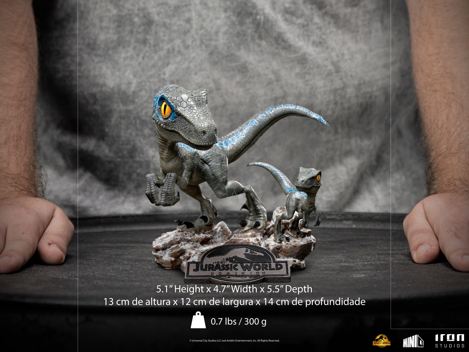 Blue and Beta - Jurassic World: Domination - MiniCo - Iron Studios