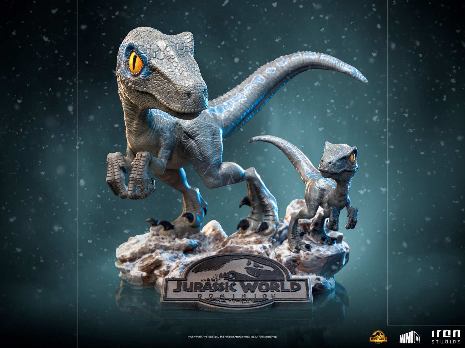 Blue and Beta - Jurassic World: Domination - MiniCo - Iron Studios