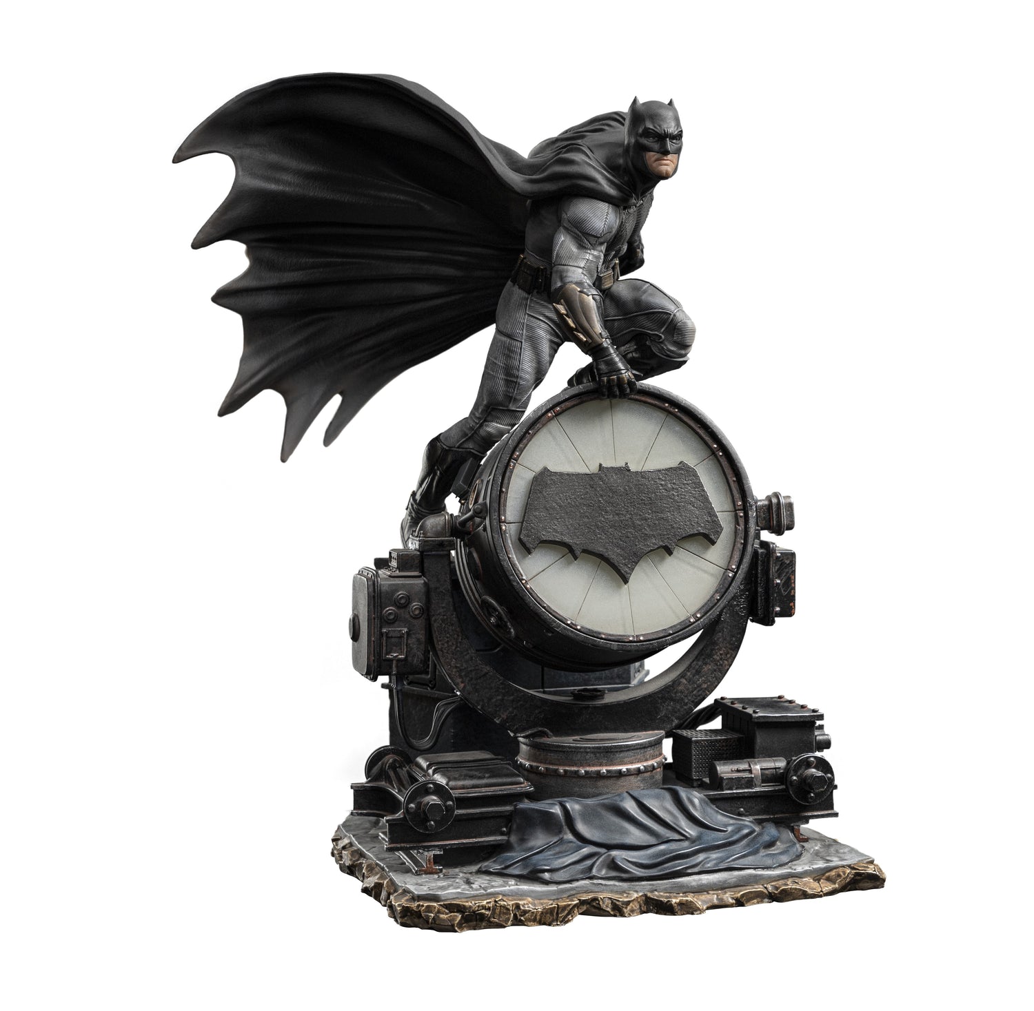 IRON STUDIOS - BATMAN ON BATSIGNAL DELUXE ART SCALE 1/10 - ZACK SNYDER’S JUSTICE LEAGUE - 1/10