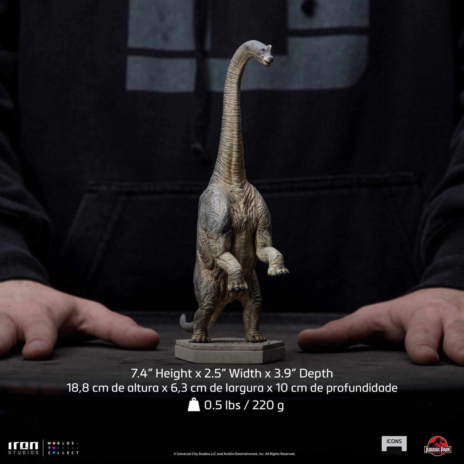 IRON STUDIOS - BRACHIOSAURUS - JURASSIC PARK - ICONS