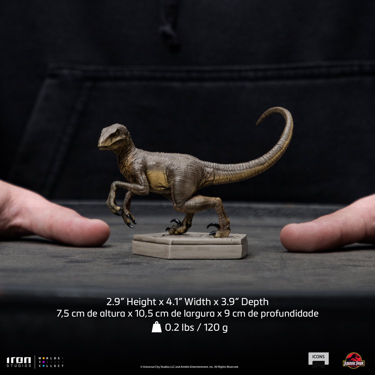 IRON STUDIOS - VELOCIRAPTOR C - JURASSIC PARK - ICONS