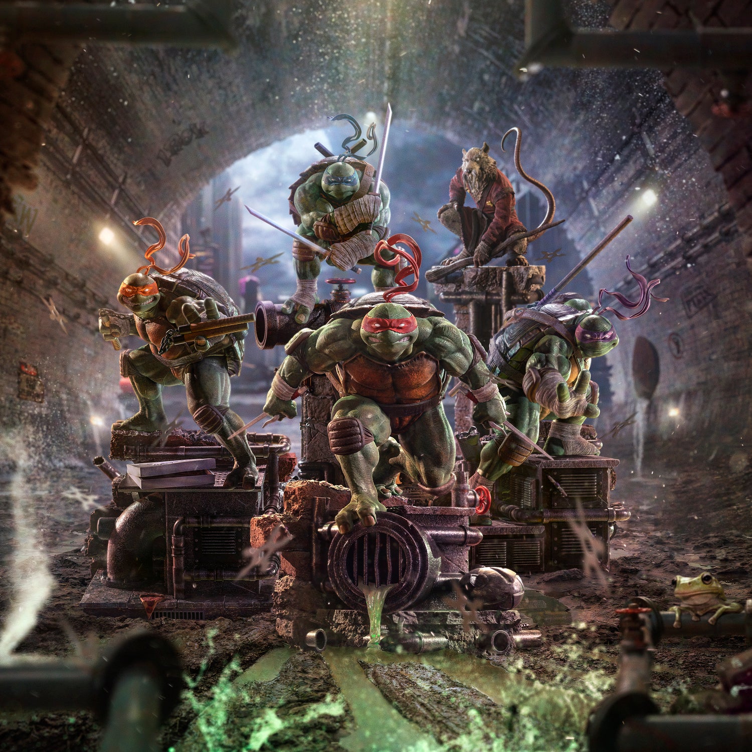 IRON STUDIOS - MASTER SPLINTER BDS - TEENAGE MUTANT NINJA TURTLES (TMNT) - ART SCALE 1/10