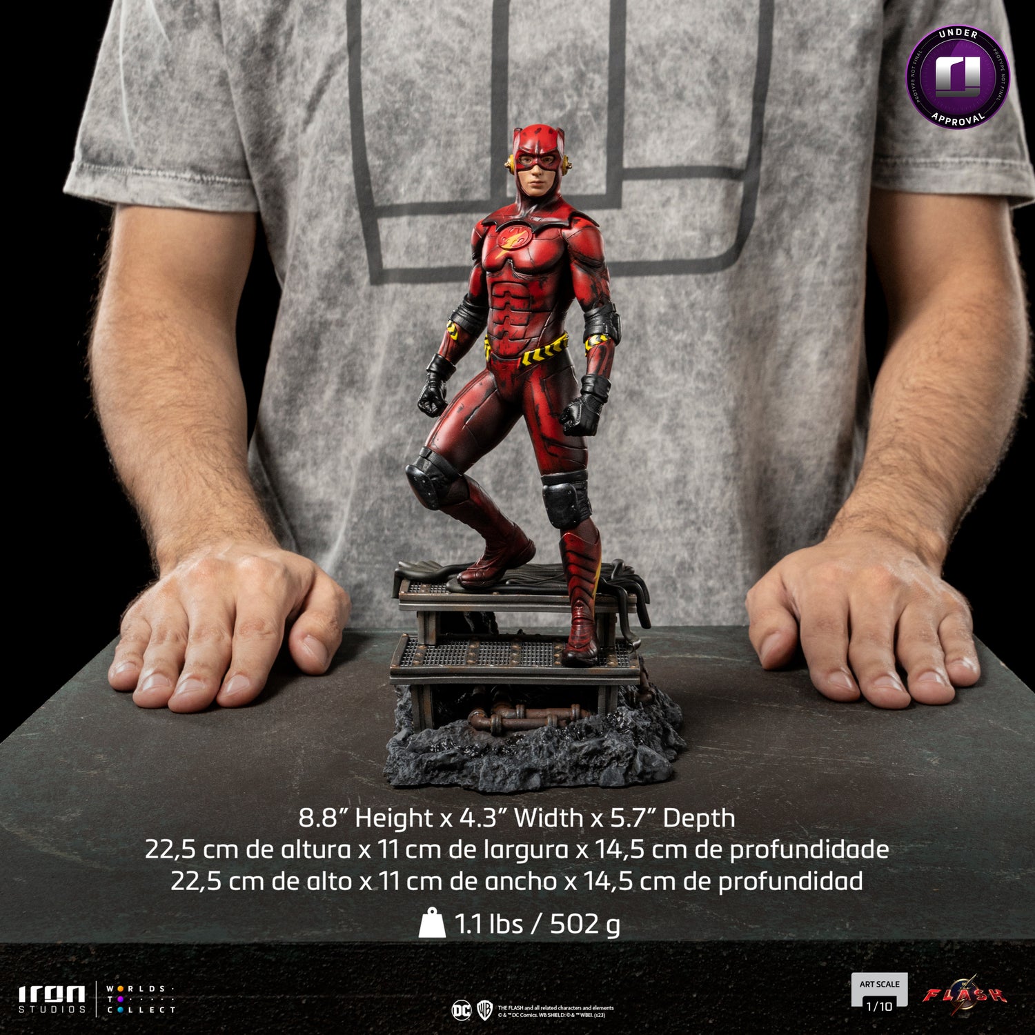 IRON STUDIOS - FLASH (ALTERNATE VERSION) - THE FLASH MOVIE - ART SCALE 1/10