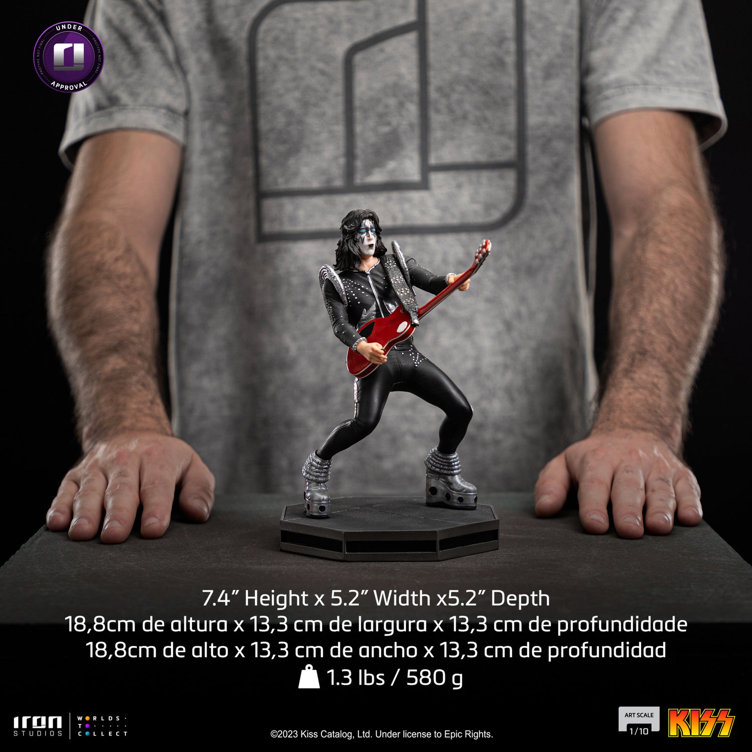 IRON STUDIOS - ACE FREHLEY - KISS - ART SCALE 1/10