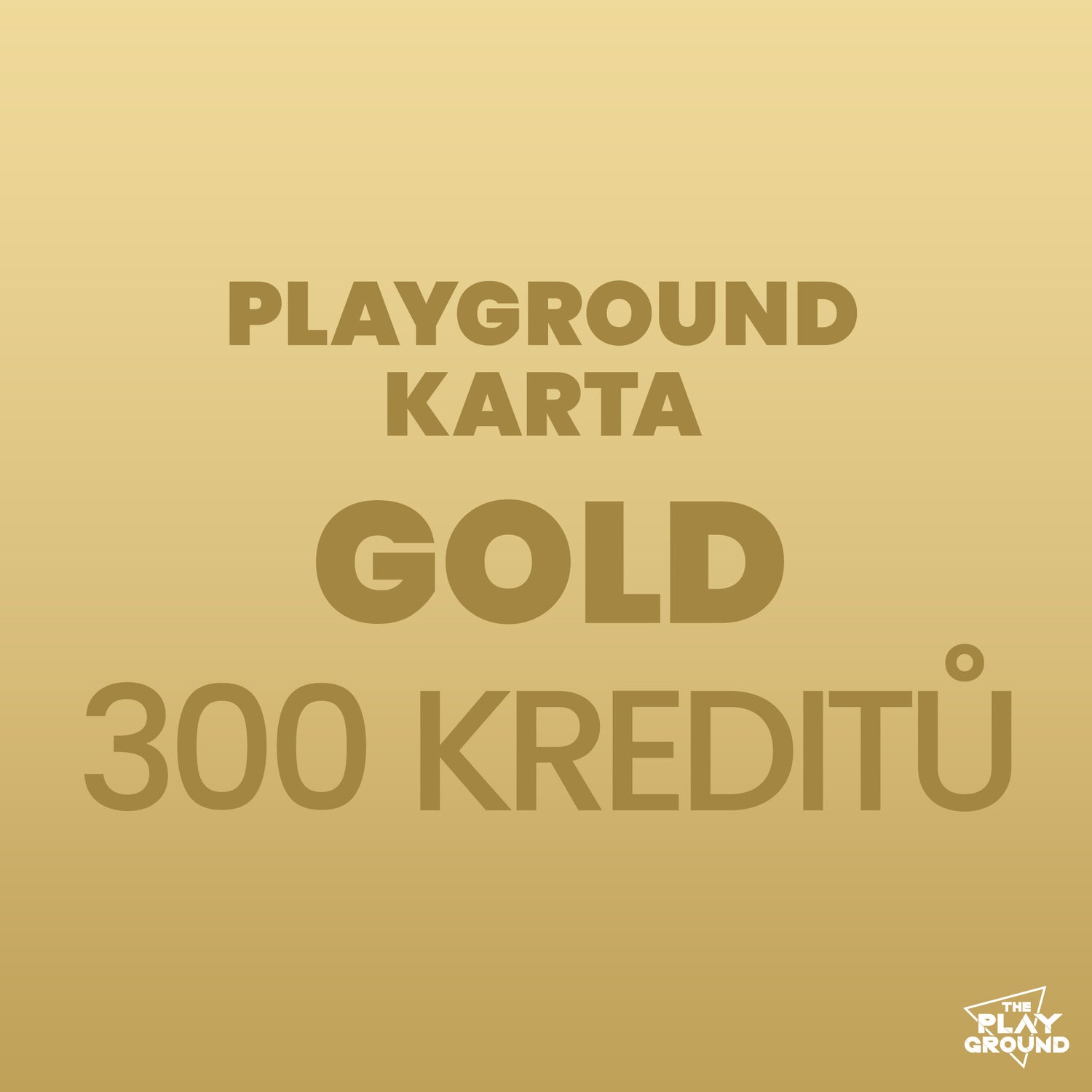 Playground GOLD card - 300 credits + 20% DISCOUNT ON PURCHASES